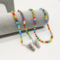 Cadena de gafas de sol con cuentas de colores para mujer