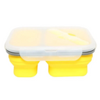 Rectangular Food Storage Container with 2 Compartments