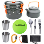 Juego de utensilios de cocina para acampar al aire libre