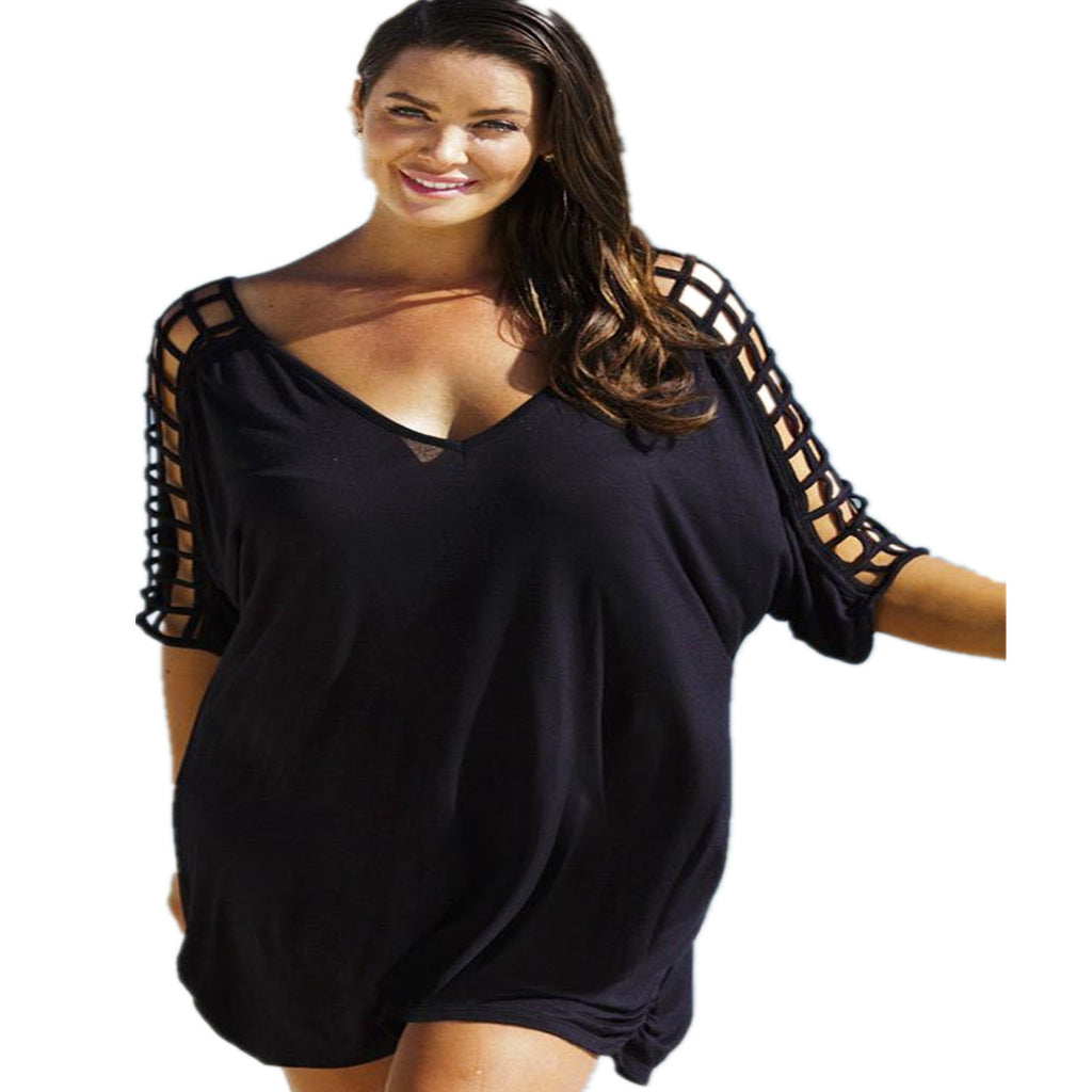 Vestido de playa holgado para mujer