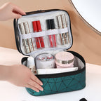 Neceser doble transparente multifuncional para viajes