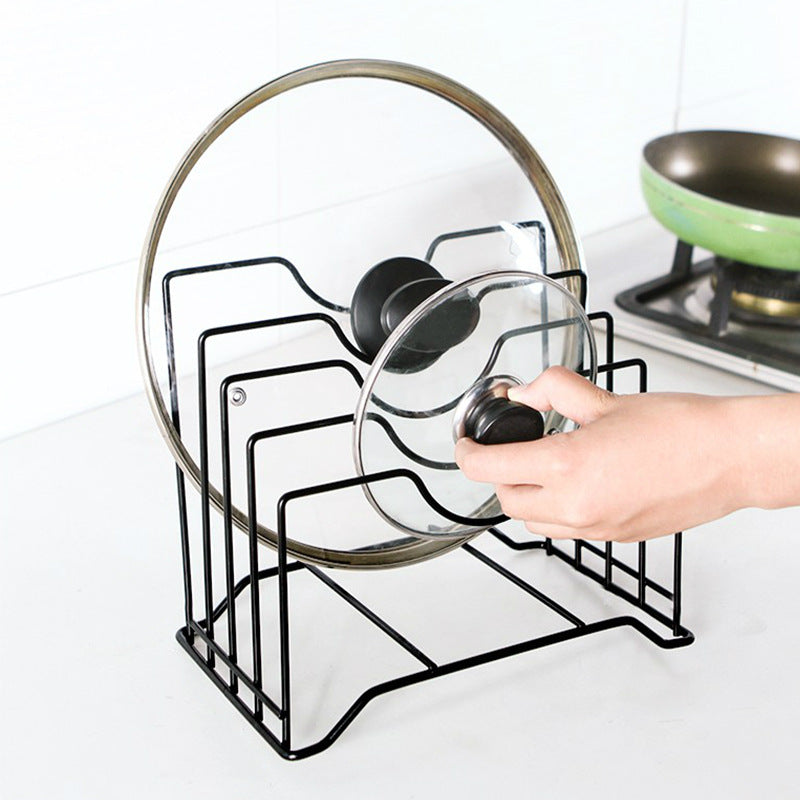 Estantería y escurridor multifuncional de hierro para cocina